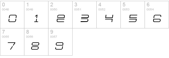 Escapade numbers 0-9 preview
