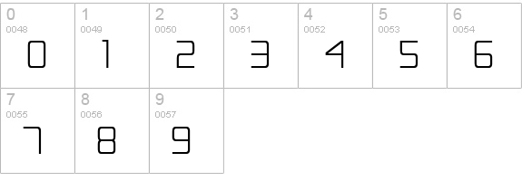 Escape Artist numbers 0-9 preview