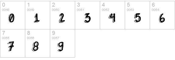 EsquisitoRegular numbers 0-9 preview