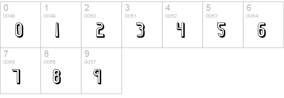 Euphoric 3D BRK numbers 0-9 preview