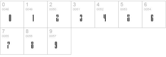 Eveagita Luxury numbers 0-9 preview