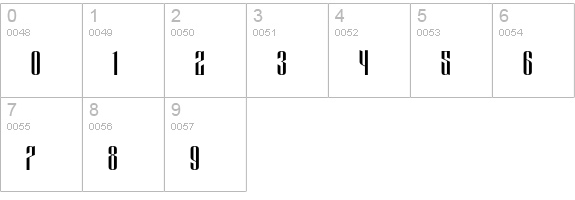 Eveagita Luxury Bold numbers 0-9 preview