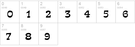 Expo is cool numbers 0-9 preview