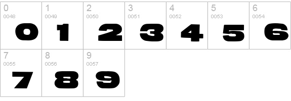 Extra Extra HPLHS numbers 0-9 preview