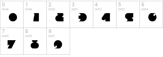 F820-Deco-Bold numbers 0-9 preview