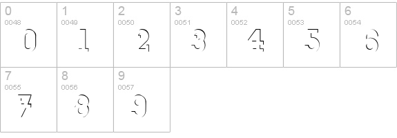 Fab Deco SSi numbers 0-9 preview