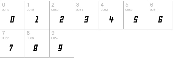 Fabian numbers 0-9 preview