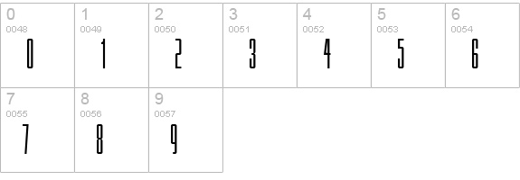 Fake Plastic numbers 0-9 preview