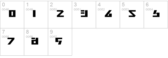Falconhead numbers 0-9 preview