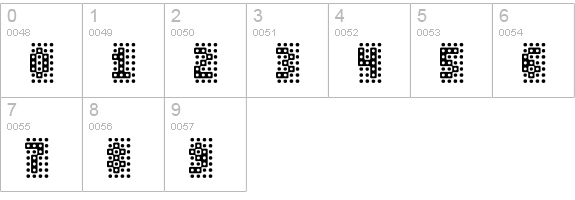 False Teeth numbers 0-9 preview