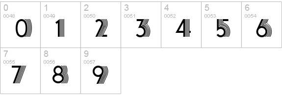 Farouk numbers 0-9 preview