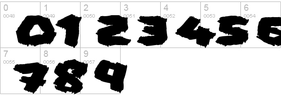 Fat Brush
 numbers 0-9 preview