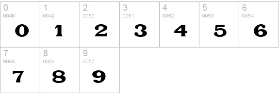 Fat Legs numbers 0-9 preview