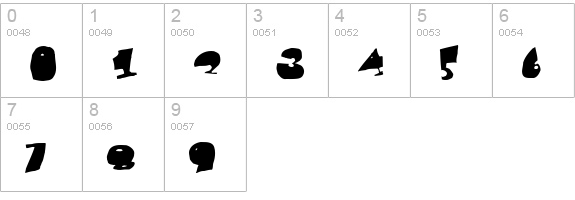 Fat Sam numbers 0-9 preview