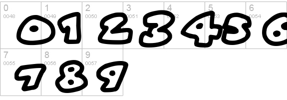 Fat Wobble
 numbers 0-9 preview