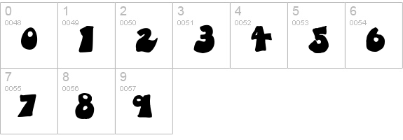 Fatty Bombatty numbers 0-9 preview