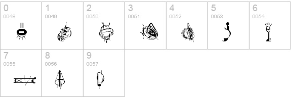 FellaToo Regular numbers 0-9 preview