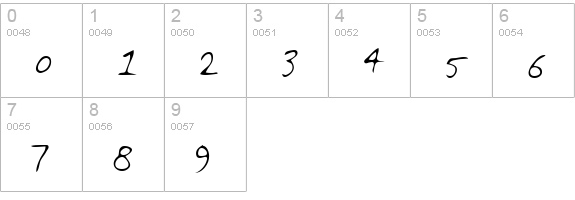 Feltpen numbers 0-9 preview