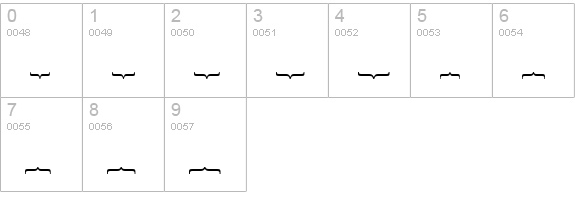 Fences Plain numbers 0-9 preview