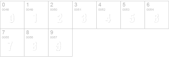 Festivo LC Dots numbers 0-9 preview