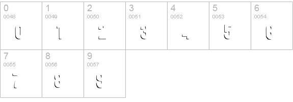Festivo LC L Shadows numbers 0-9 preview