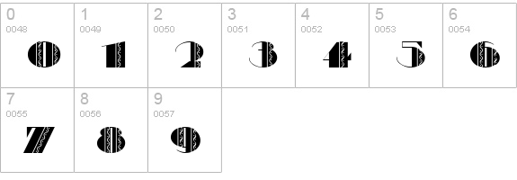 Fete Accompli NF numbers 0-9 preview