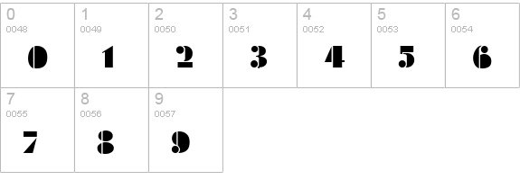 Feuilleton numbers 0-9 preview