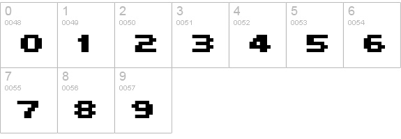 FFF Intelligent numbers 0-9 preview