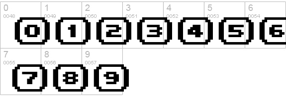 FFF Interface05b numbers 0-9 preview