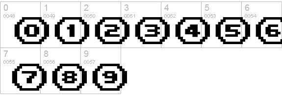 FFF Interface07b numbers 0-9 preview