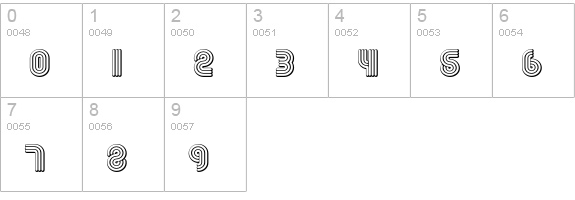 FGrooveSeventyNine numbers 0-9 preview