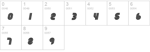 FgrooveSeventySeven numbers 0-9 preview