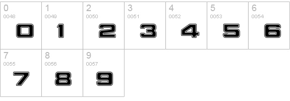 Final Frontier Shipside numbers 0-9 preview