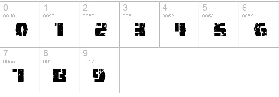 FireFight BB numbers 0-9 preview
