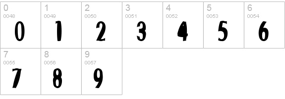 Fishbowl numbers 0-9 preview