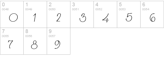 Fishhook numbers 0-9 preview