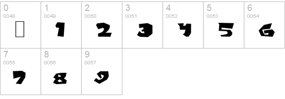 Fittsvamp numbers 0-9 preview