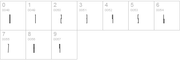 FlacoSolid numbers 0-9 preview