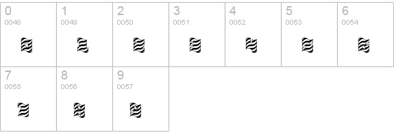 FlagDayOne numbers 0-9 preview