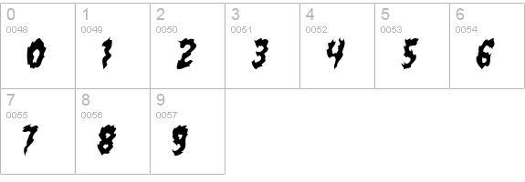 flamin poo numbers 0-9 preview