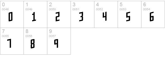 Flaphead numbers 0-9 preview
