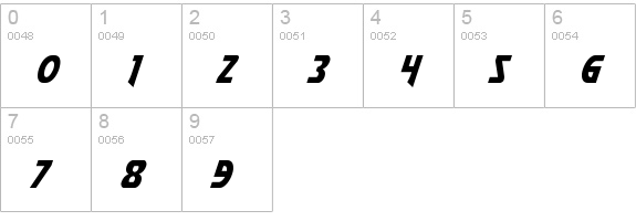 Flash Rogers numbers 0-9 preview