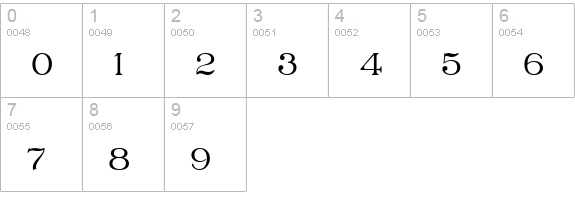FLOWER GARDEN numbers 0-9 preview