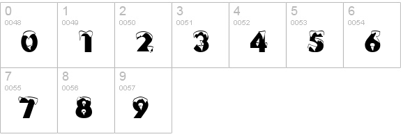 Flying Penguin numbers 0-9 preview