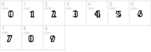 Flyman numbers 0-9 preview