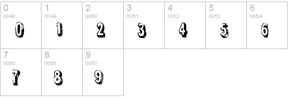 Flyswim numbers 0-9 preview