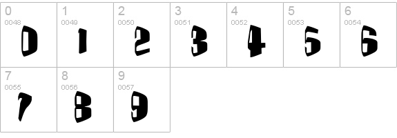 Foldz numbers 0-9 preview