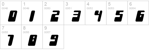 Force Majeure numbers 0-9 preview