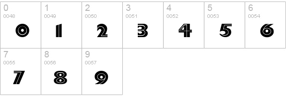 Forty-SecondStreet numbers 0-9 preview