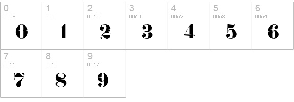 FrakturInkjet2-Regular numbers 0-9 preview